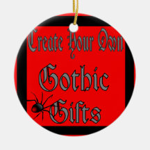Schaffen Sie Ihre eigenen gotischen Geschenk-Vorla Ornamente