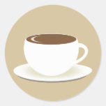 Schale des Kaffee-Umschlag Aufkleber-Aufklebers
