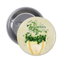 Schale von Beifall-St Patrick Knopf Anstecknadel