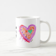 SCHALEN, BECHER - glückliches Herz Kaffeetasse
