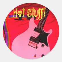 Scharfe Dinge! Runde Sticker
