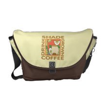 Schatten angebauter Kaffee Kurier Tasche