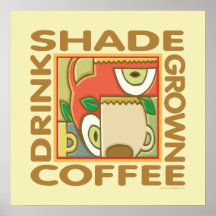 Schatten angebauter Kaffee Plakatdruck