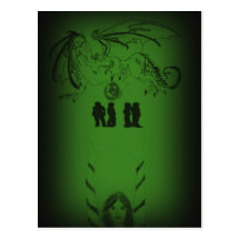Schatten-Wanderer-Drache-Postkarte