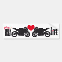 Schauen Sie bitte zweimal • Retten Sie einem Leben Auto Sticker