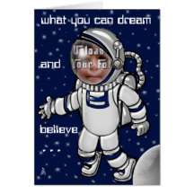 Schauen Sie MA! Ich bin ein Astronaut! Grußkarte