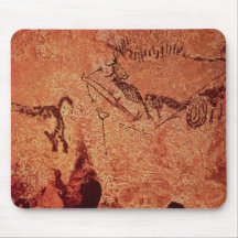 Schaukeln Sie Malerei einer Jagdszene, c.17000 BC Mousepads