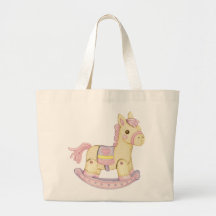 Schaukelpferd-Windel-Tasche (Rosa)