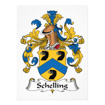 Schelling Family Crest Personalized Invitation