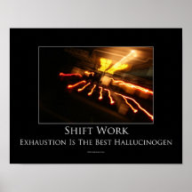 Schichtarbeits-motivierend Plakat