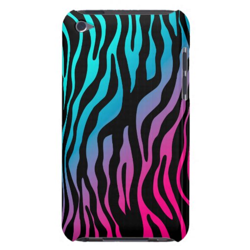 Schicke Abdeckungs-rosa Blau Zebraipod kaum dort iPod Case-Mate Hülle