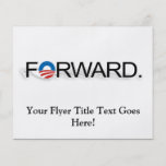 Schicken Sie für Obama 2012 nach Flyer Druck