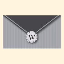Schiefer-Monogramm-elegante Umschlag-Visitenkarten visitenkarten