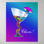 Schiefes Optimist-Wand-Plakat