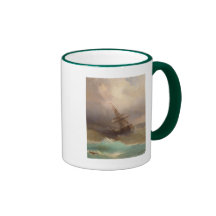 Schiff im stürmischen Meer Kaffeehaferl