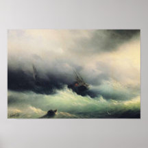 Schiffe in einem Sturm Posterdrucke