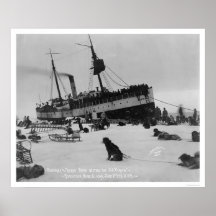 Schiffs-Ankunft Nome, Alaska 1914 Plakatdruck