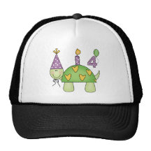 Schildkröte-4. Geburtstags-Geschenke Kultmütze