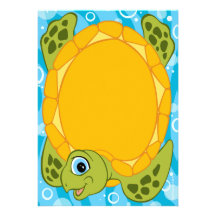 Schildkröte-Babyparty-Einladungs-Junge
