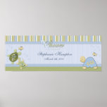Schildkröte-Riff-und Goldfisch-Babyparty-Plakat
