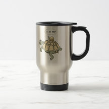 Schildkröte und Schnecke gehen gehen gehen Kaffee Tasse