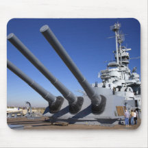 Schlachtschiff USSs Alabama an Schlachtschiff-Denk Mauspads