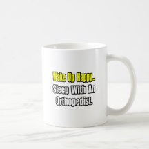 Schlaf mit einem Orthopäde Tasse