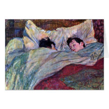Schlafen durch Toulouse-Lautrec Grußkarte
