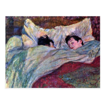 Schlafen durch Toulouse-Lautrec Postkarte