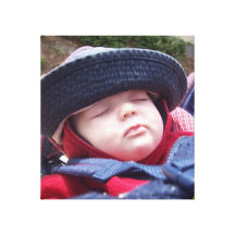 SCHLAFENDES BABY LEINWAND DRUCK