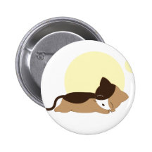 Schlafenkätzchen Button