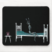 Schlafenszeit-Röntgenstrahl-Skeleton Vorlage Mousepad