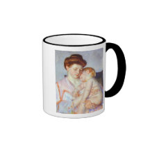 Schläfriges Baby. c. 1910, Mary Cassatt Kaffee Tassen