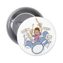 Schlagen des Schlagzeugers Button