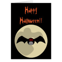 Schläger-Halloween-Karte