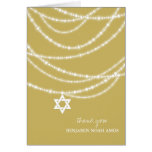 Schläger Mitzvah Glitzern-Davidsstern Foto danken  karten