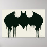 Schläger-Symbol - Batman-Logo Spraypaint Poster