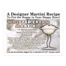 Schlagsahne-Martini-Rezept-Postkarte