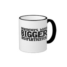 Schlagzeuger haben größeren Instrument-Becher Kaffeetassen