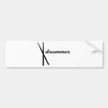 Schlagzeuger-Produkte! Auto Sticker