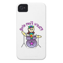 Schlagzeugermädchenfall iPhone 4 Case-Mate Hüllen