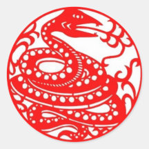 Schlange-Chinesischer Tierkreis Sticker