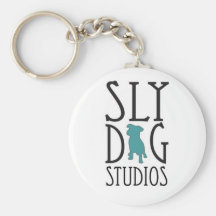 Schlaues Hundestudios keychain Schlüsselbänder