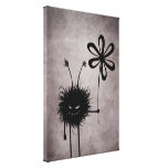 Schlechte Blumen-Wanzen-Vintager Leinwand-Druck Gespannter Galeriedruck