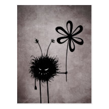 Schlechte Blumen-Wanzenpostkarte