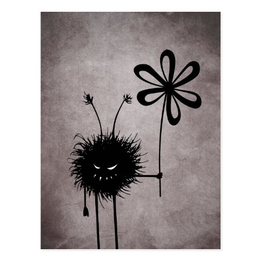 Schlechte Blumen-Wanzenpostkarte