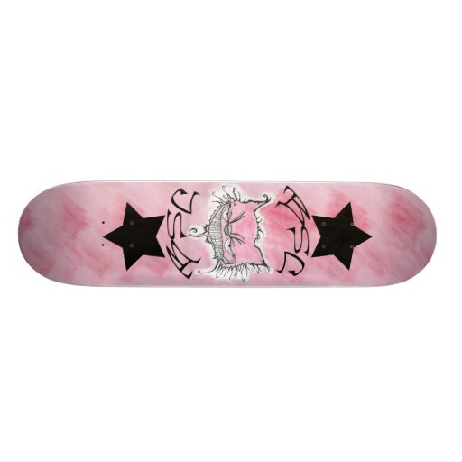 Schlechte rosa Katze Bedruckte Skateboarddecks