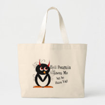 Schlechter Penguin in der Liebe-Taschen-Tasche