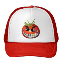 Schlechter Tomate-smiley Baseball Mützen