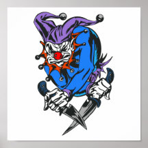 schlechter tötender Clown Plakate